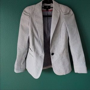 H&M Seersucker Blazer Size 6